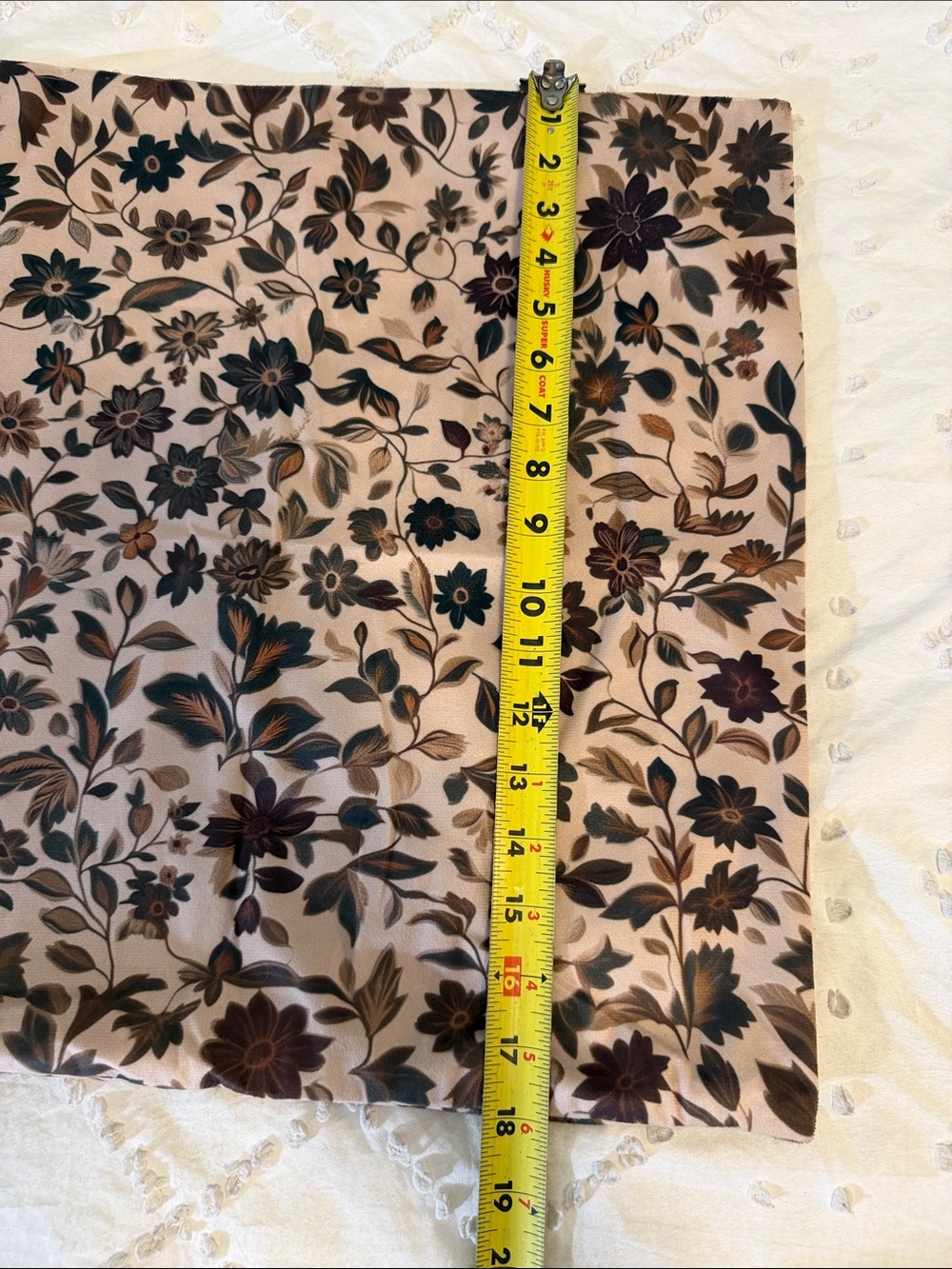 Floral Print Pillow Covers in Taupe and Brown nwot - Picture 8 of 9